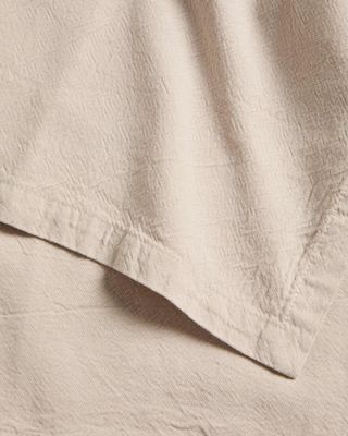 Set Lerava de 2 servilletas de algodón con acabado lavado gris piedra 35 x 35 cm