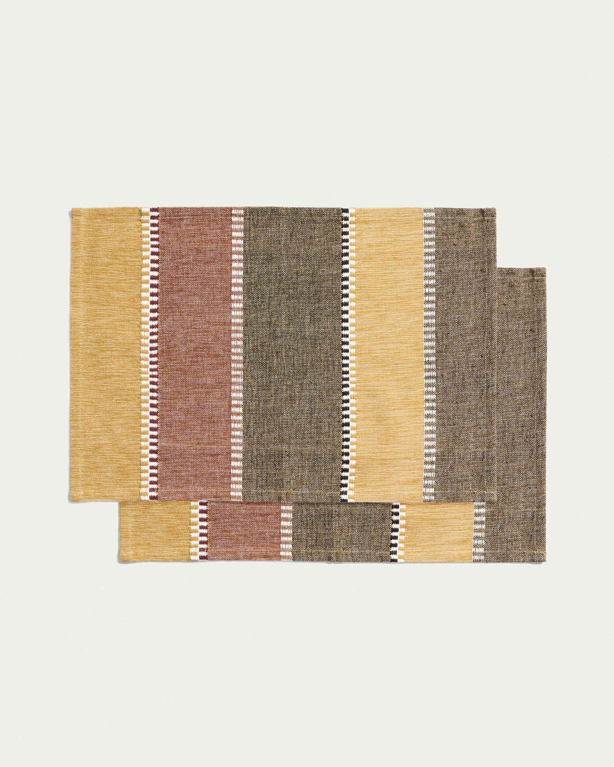 Set Irasa de 2 manteles individuales de algodón multicolor 35 x 50 cm