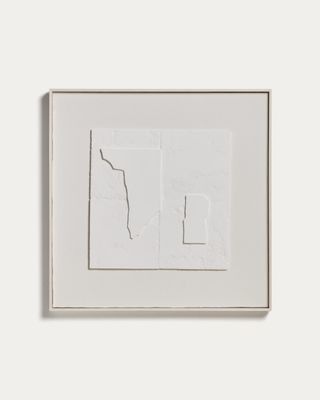 Cuadro abstracto Gadir blanco 80 x 80 cm Cuadro abstracto Gadir blanco 80 x 80 cm