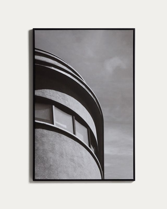 Cuadro Silen fotografía arquitectónica de Barcelona blanco y negro 67 x 100 cm