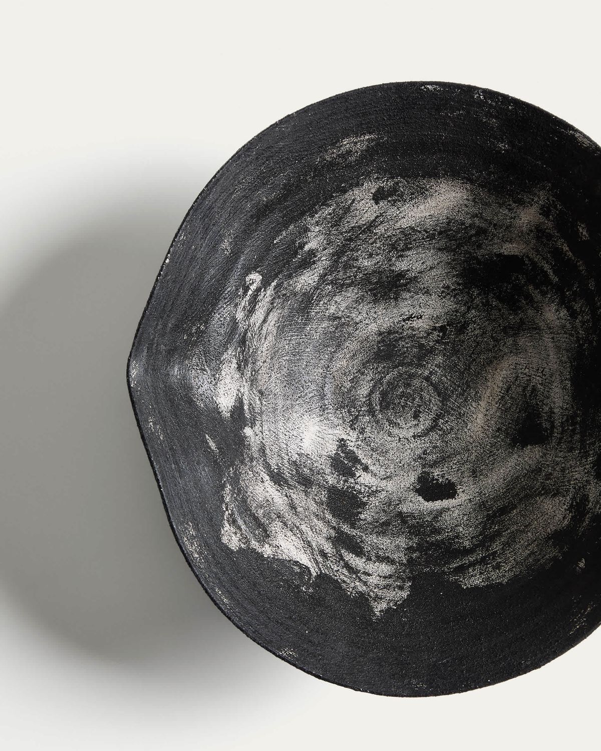 Centro de mesa Talua de cerámica negro 35 x 25 cm
