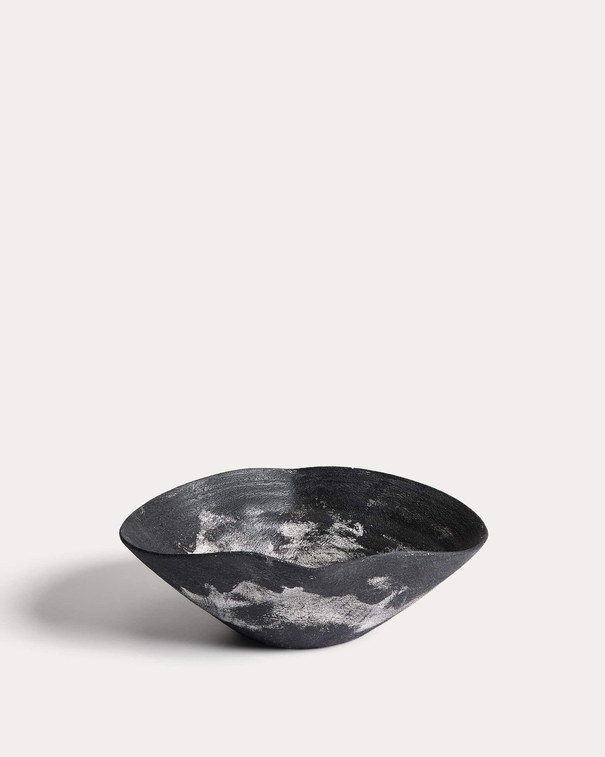 Centro de mesa Talua de cerámica negro 35 x 25 cm