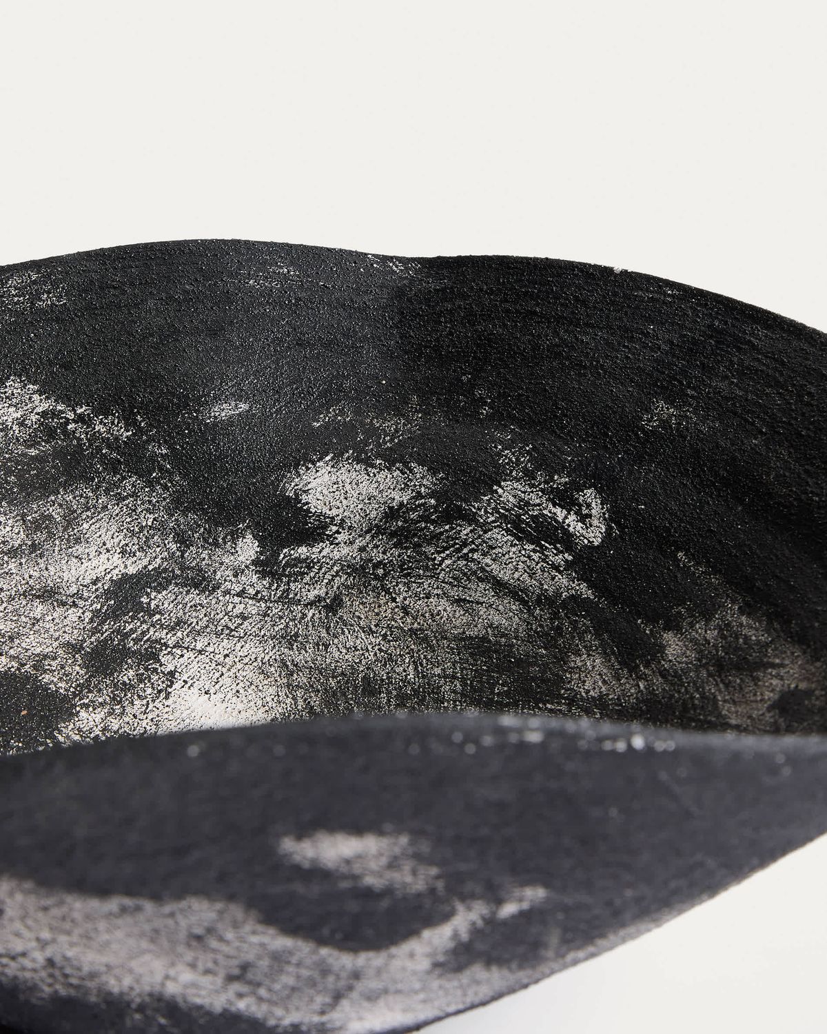 Centro de mesa Talua de cerámica negro 35 x 25 cm