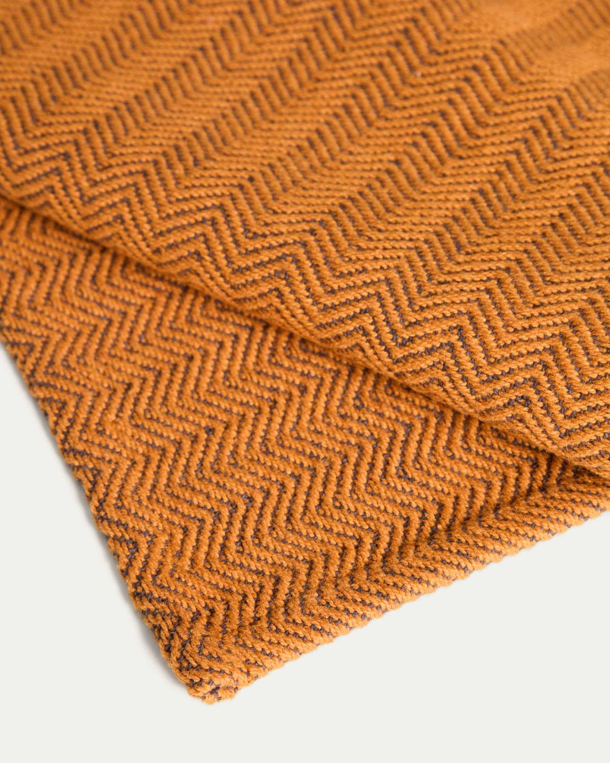 Set Tieva de 2 manteles individuales de algodón jacquard naranja 35 x 50 cm