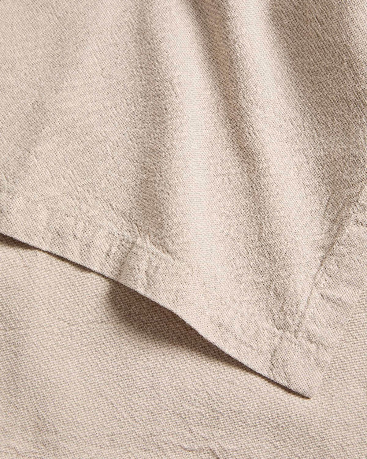 Set Lerava de 2 manteles individuales de algodón con acabado lavado gris piedra 35 x 50 cm