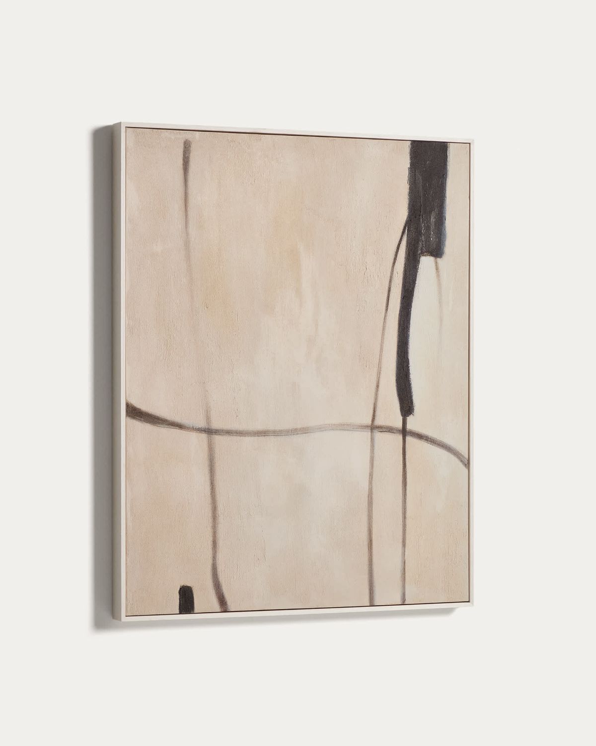 Cuadro abstracto Meril beige 80 x 100 cm
