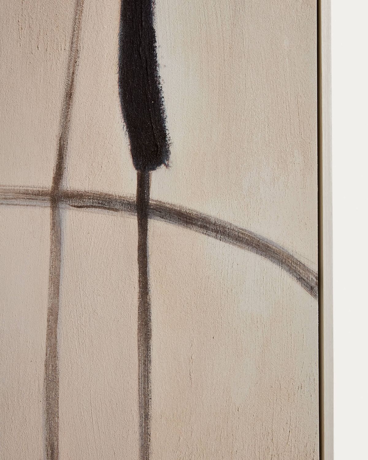 Cuadro abstracto Meril beige 80 x 100 cm