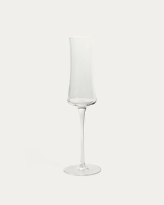 Copa de cava Alori de vidrio transparente con relieve 15 cl