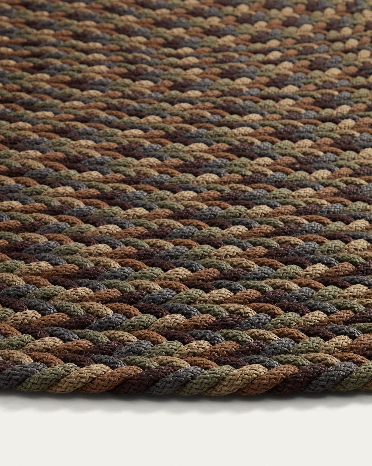 Alfombra redonda Despas de fibras sintéticas multicolor Ø 200 cm
