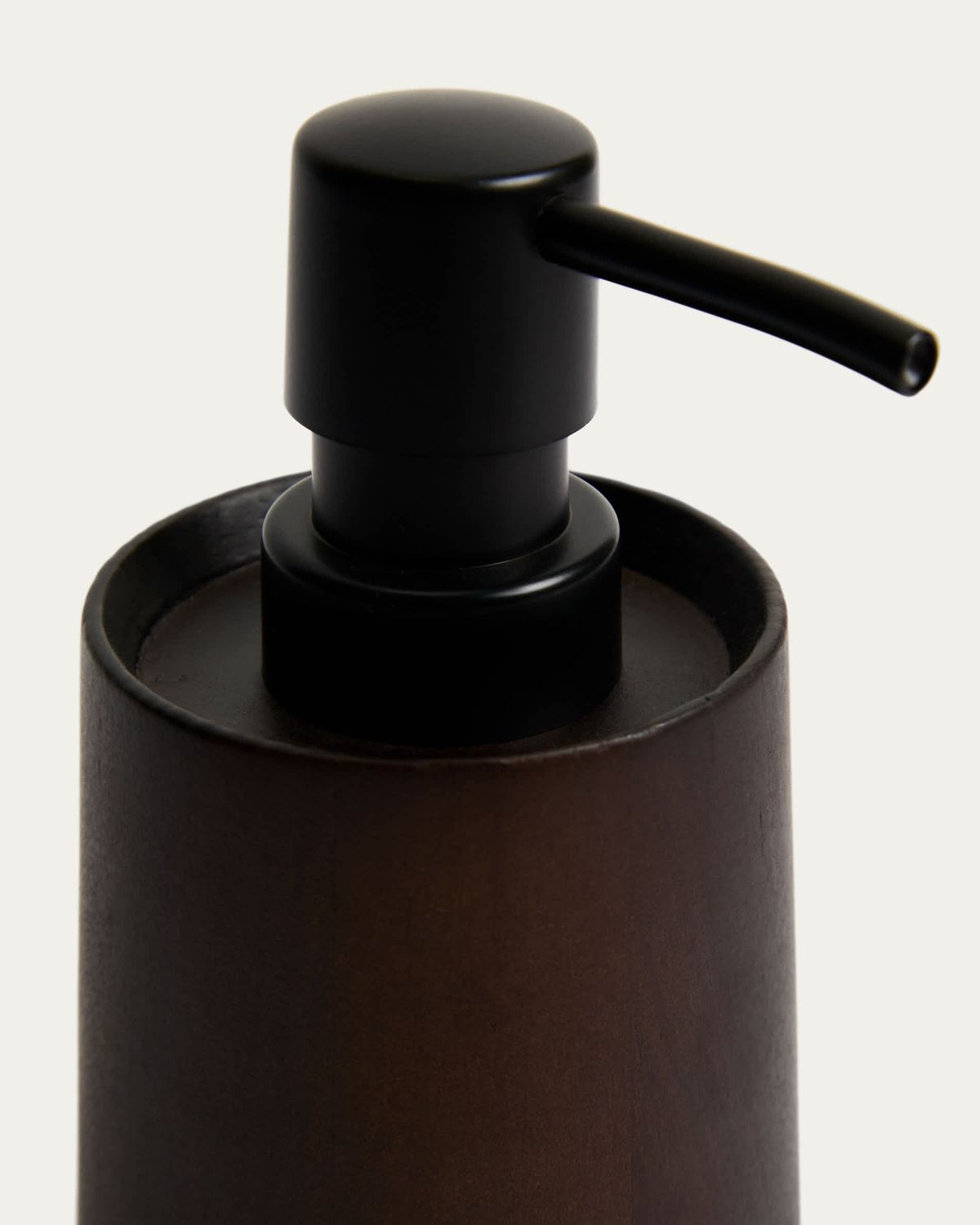 Dispensador de jabón Eide de madera de hevea oscura FSC 100%