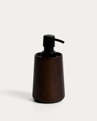 Dispensador de jabón Eide de madera de hevea oscura FSC 100% Dispensador de jabón Eide de madera de hevea oscura FSC 100%