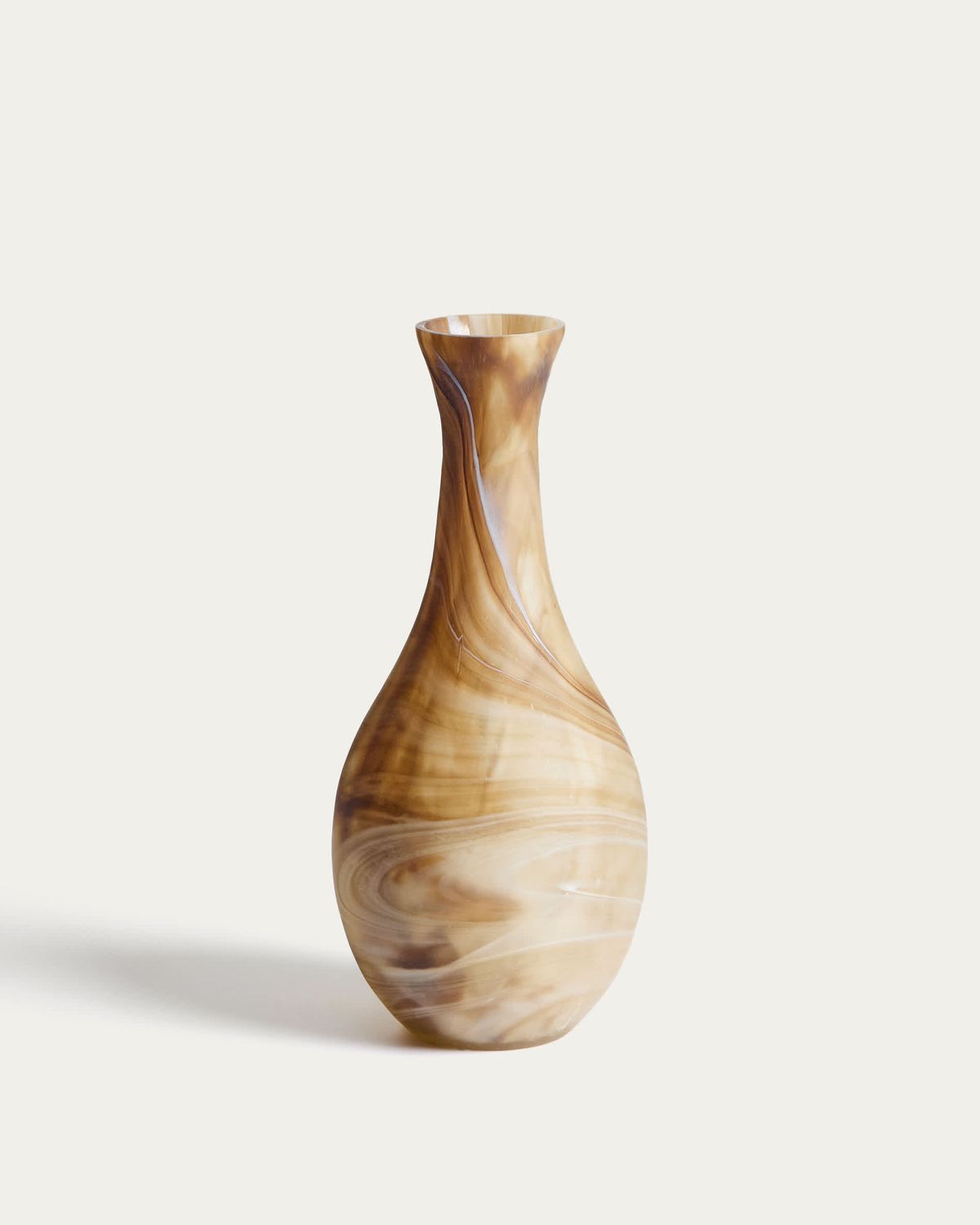 Jarrón Nerola de vidrio en tonos marrones 38 cm