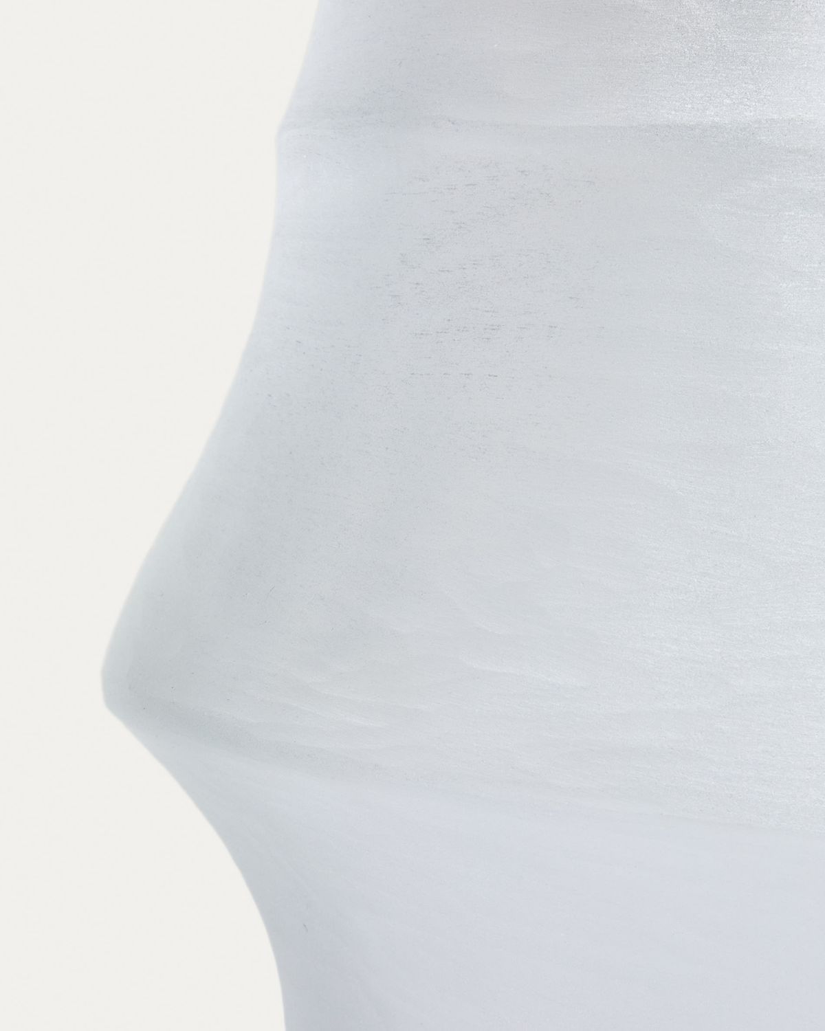 Jarrón Neluo de vidrio blanco opalino 49 cm