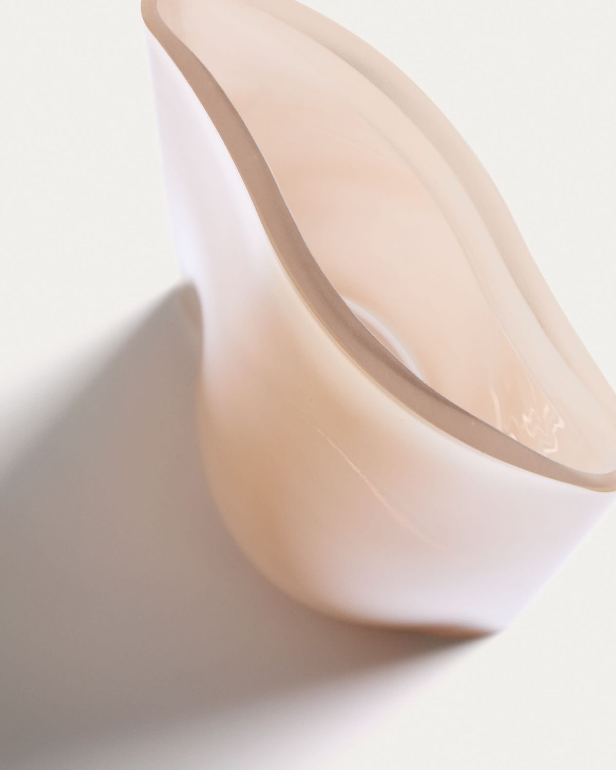 Jarrón Ardeni de vidrio rosa pálido 28 cm