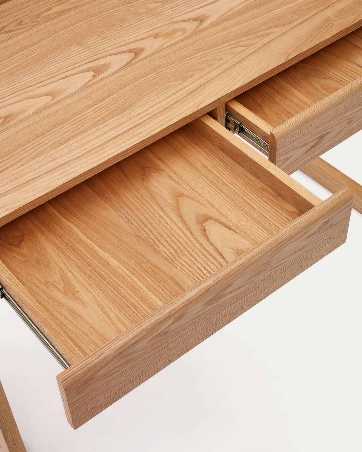 Mesa Arandu de chapa y madera maciza de fresno 120 x 60 cm