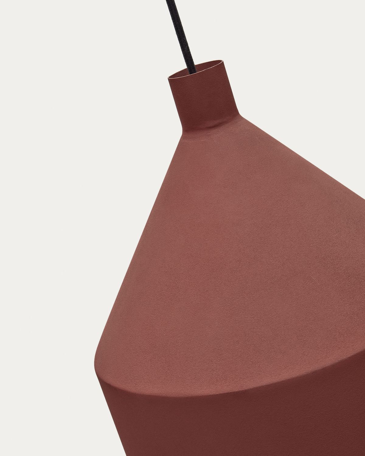 Lámpara de techo Peralta de metal con acabado pintado terracota Ø 30 cm