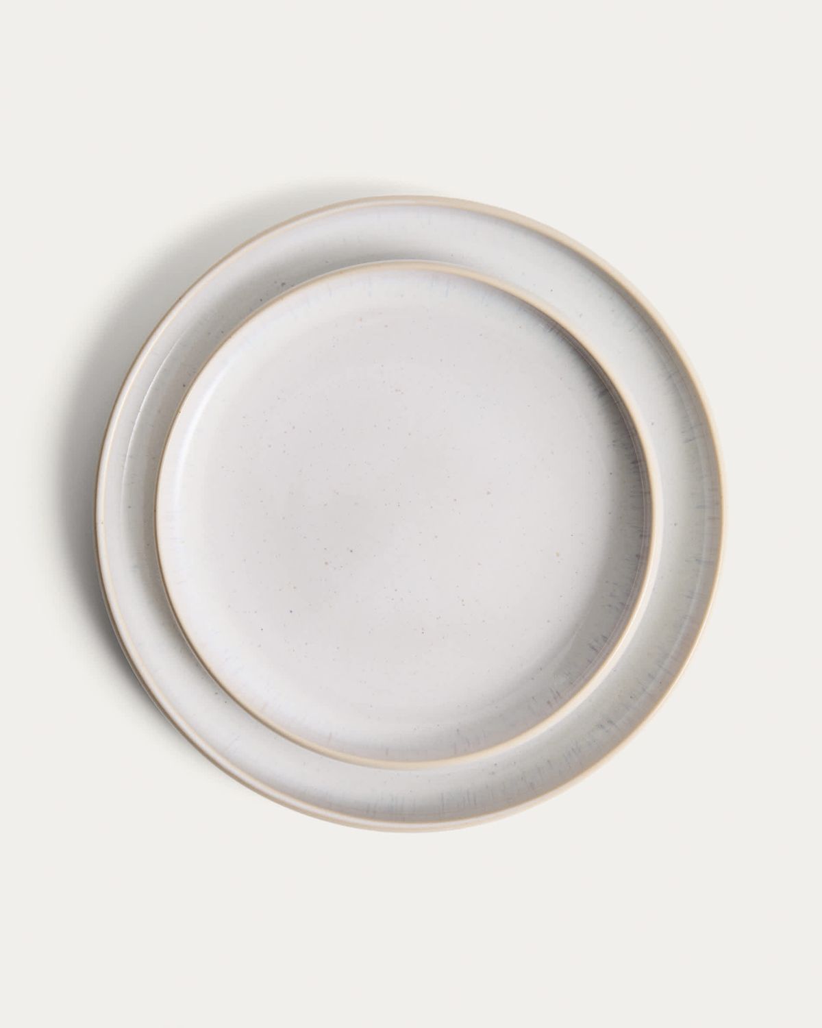 Plato de postre Uilo de cerámica blanco