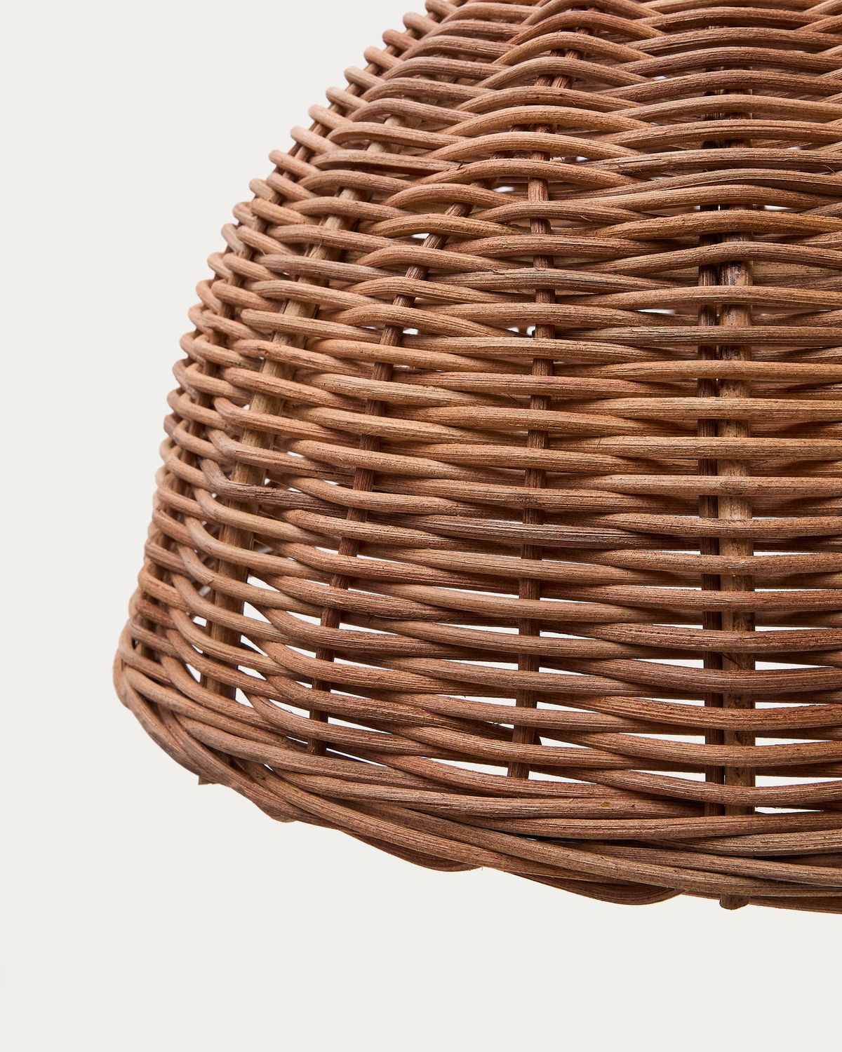 Pantalla para lámpara de techo Jornets de ratán con acabado natural Ø 50 cm
