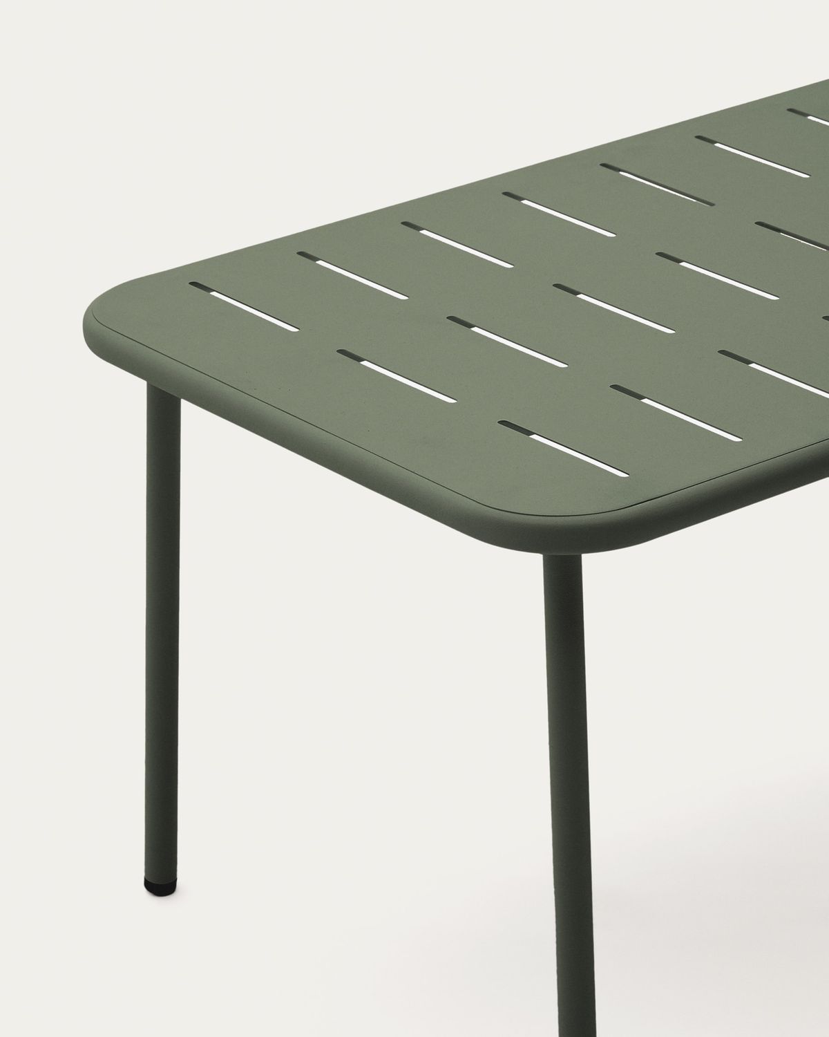 Mesa de centro de exterior Zivia de acero galvanizado verde 90 x 50 cm