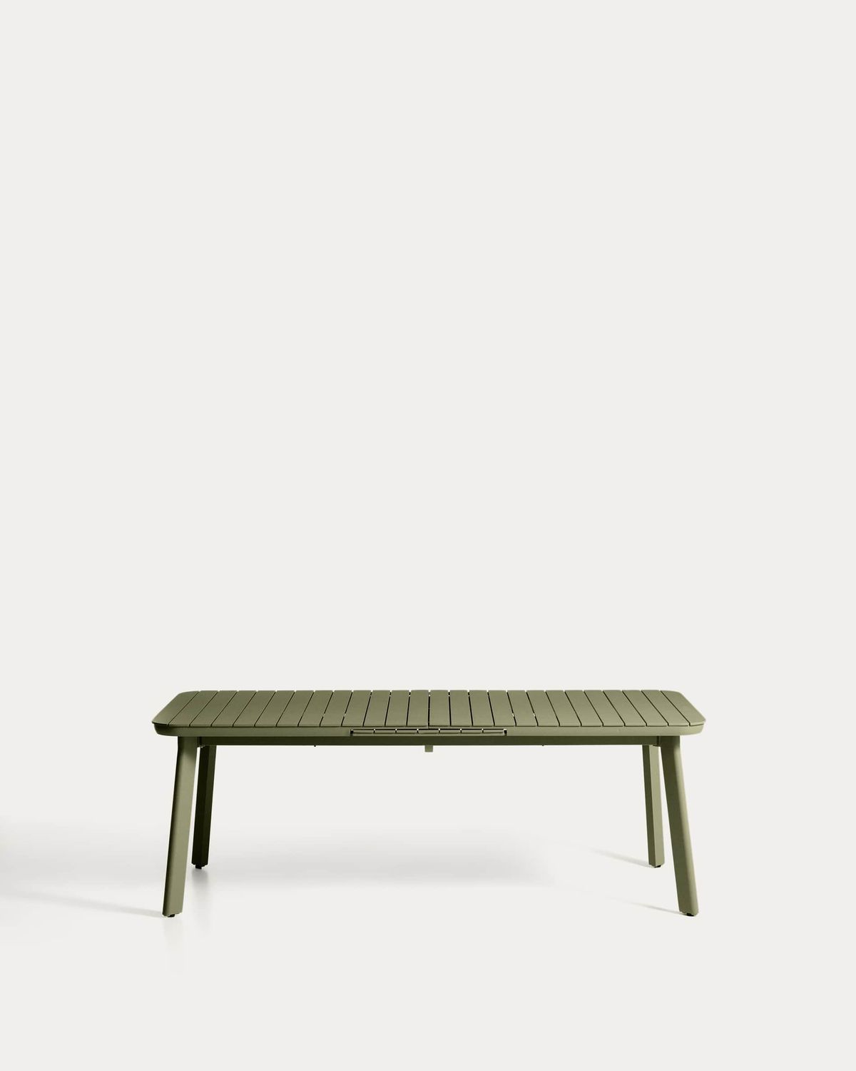 Mesa extensible de exterior Izola de aluminio con acabado verde 220 (280) x 100 cm