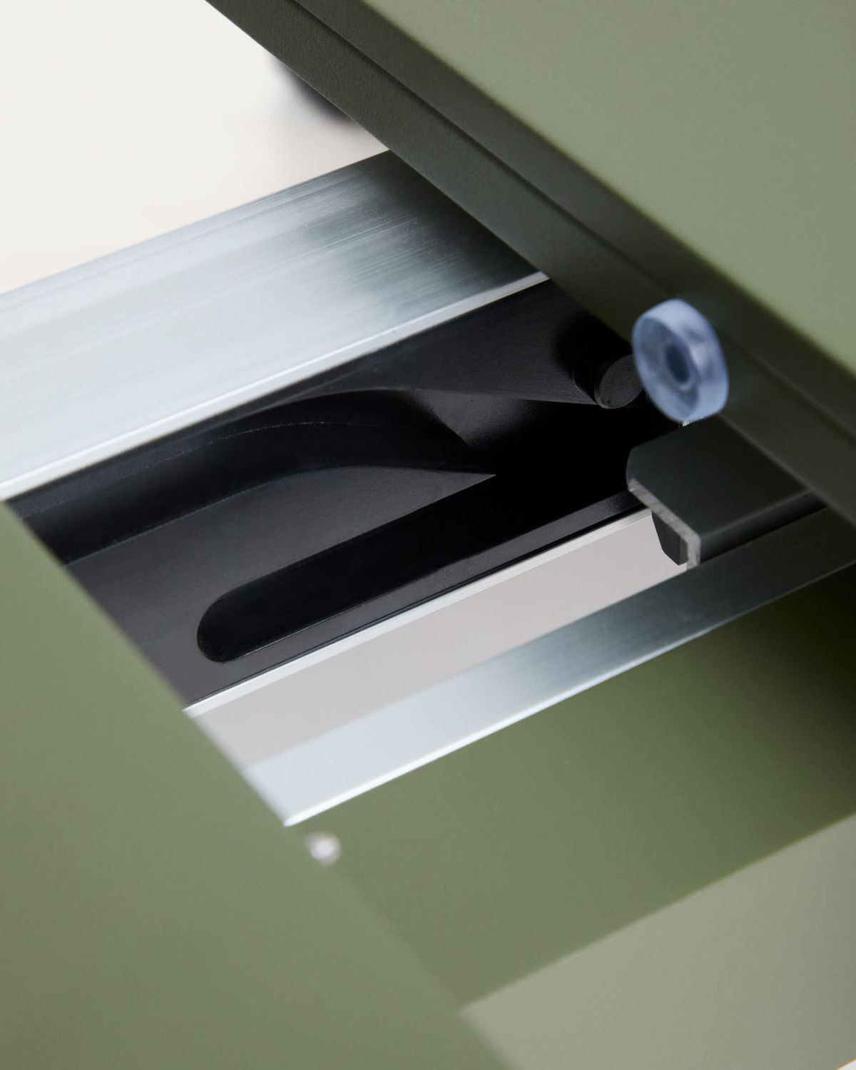 Mesa extensible de exterior Izola de aluminio con acabado verde 220 (280) x 100 cm