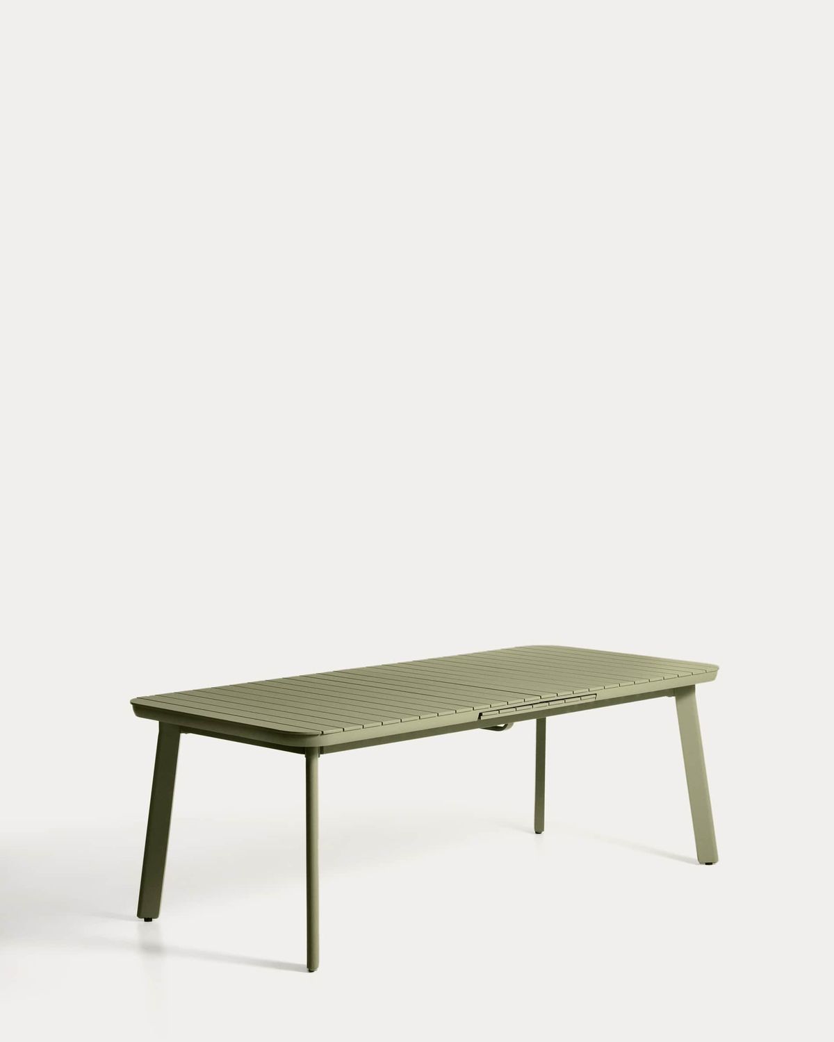 Mesa extensible de exterior Izola de aluminio con acabado verde 220 (280) x 100 cm