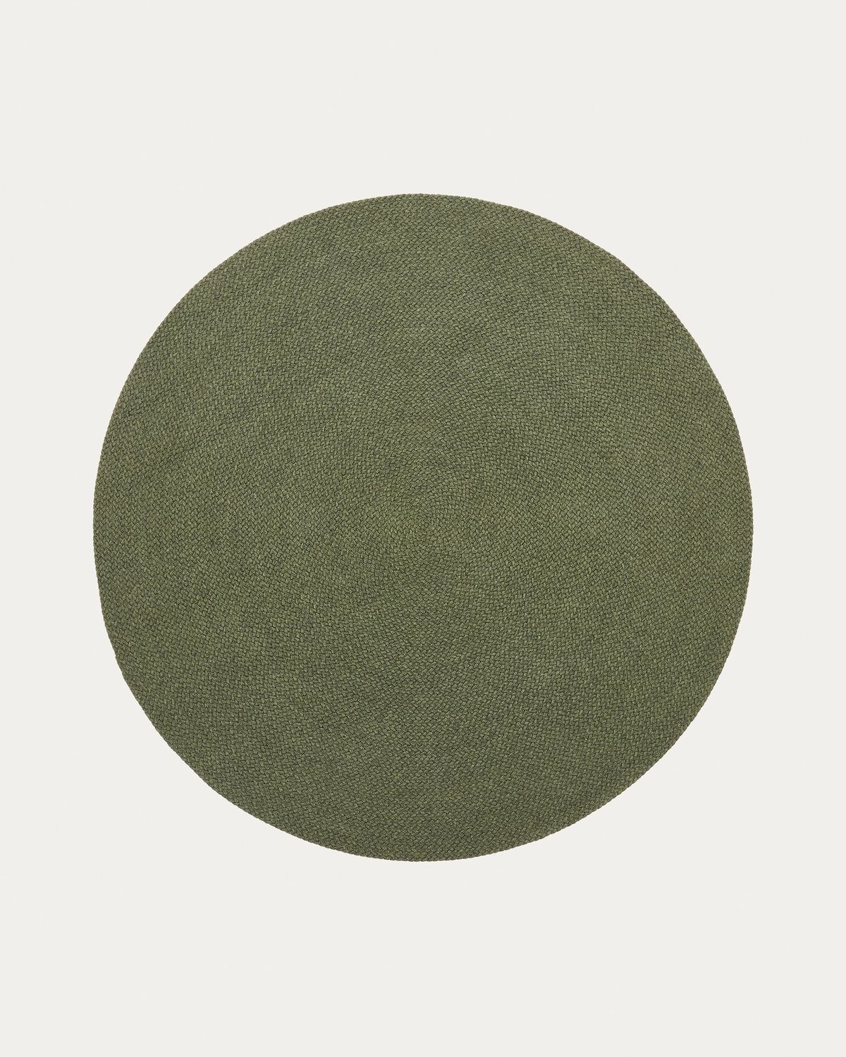 Alfombra redonda Despas de fibras sintéticas verde Ø 200 cm
