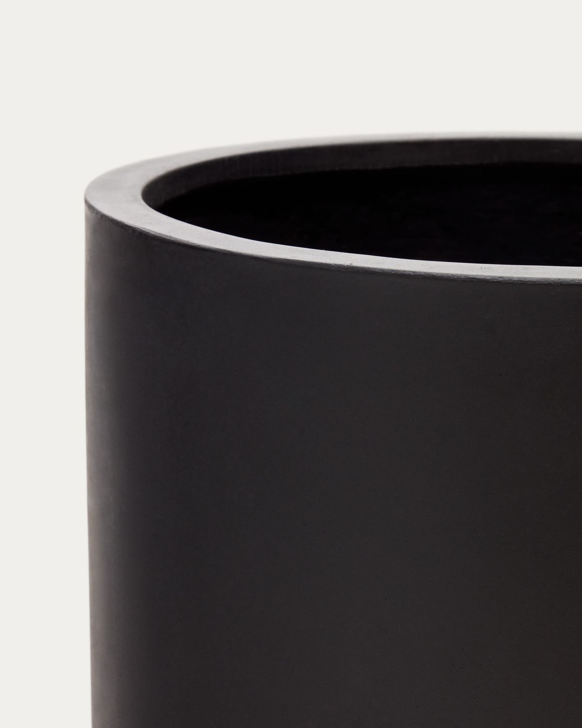Macetero Aiguablava de cemento negro Ø 52 cm
