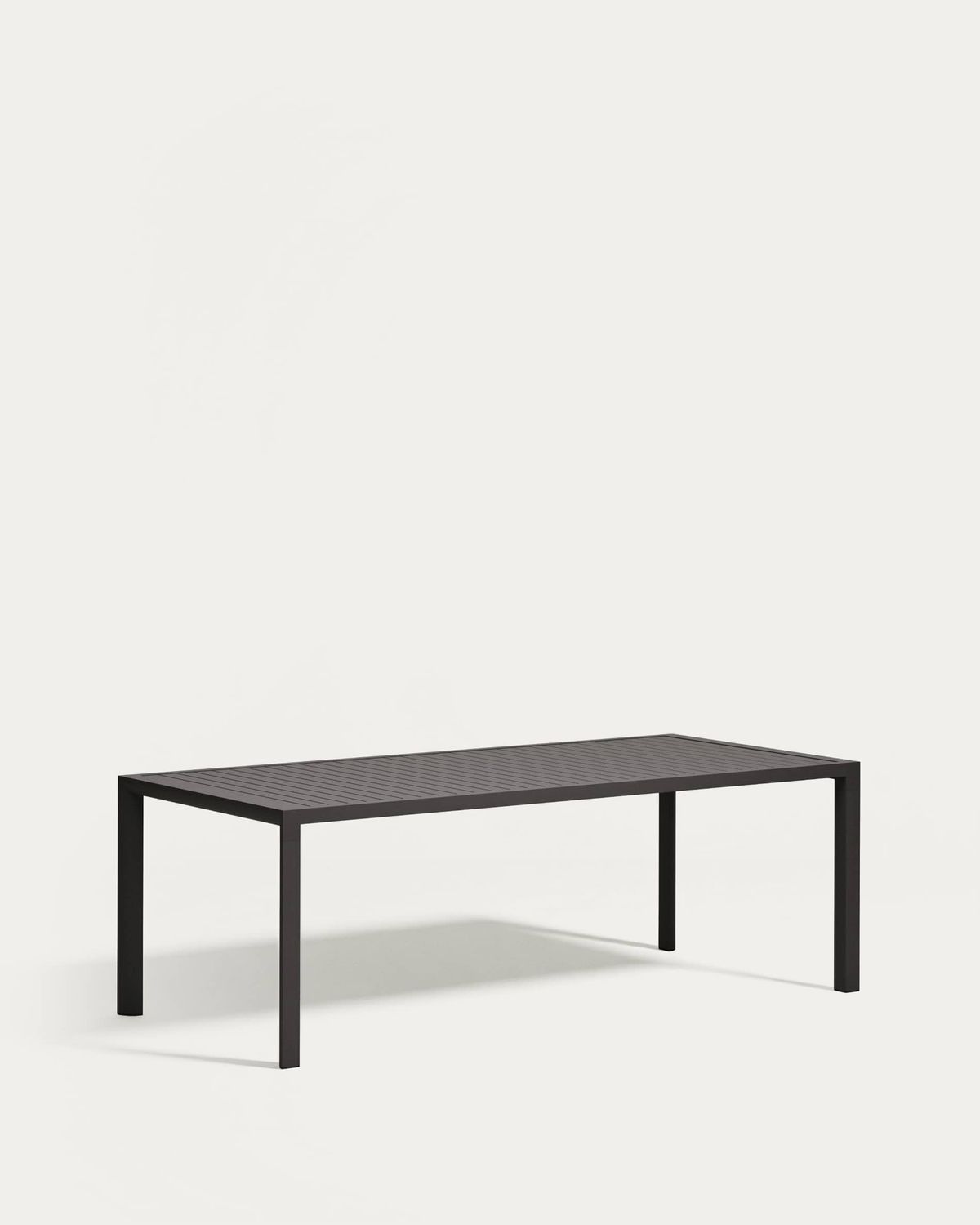 Mesa de exterior Culip de aluminio con acabado gris 220 x 100 cm