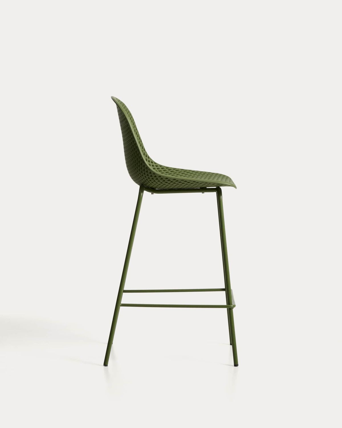Taburete exterior Quinby verde 65 cm