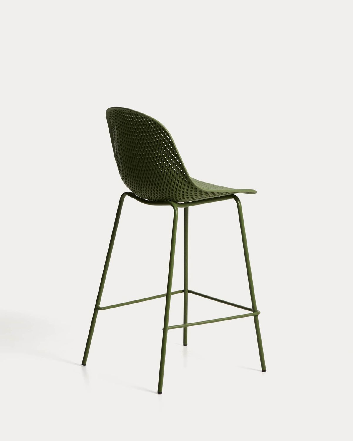Taburete exterior Quinby verde 65 cm