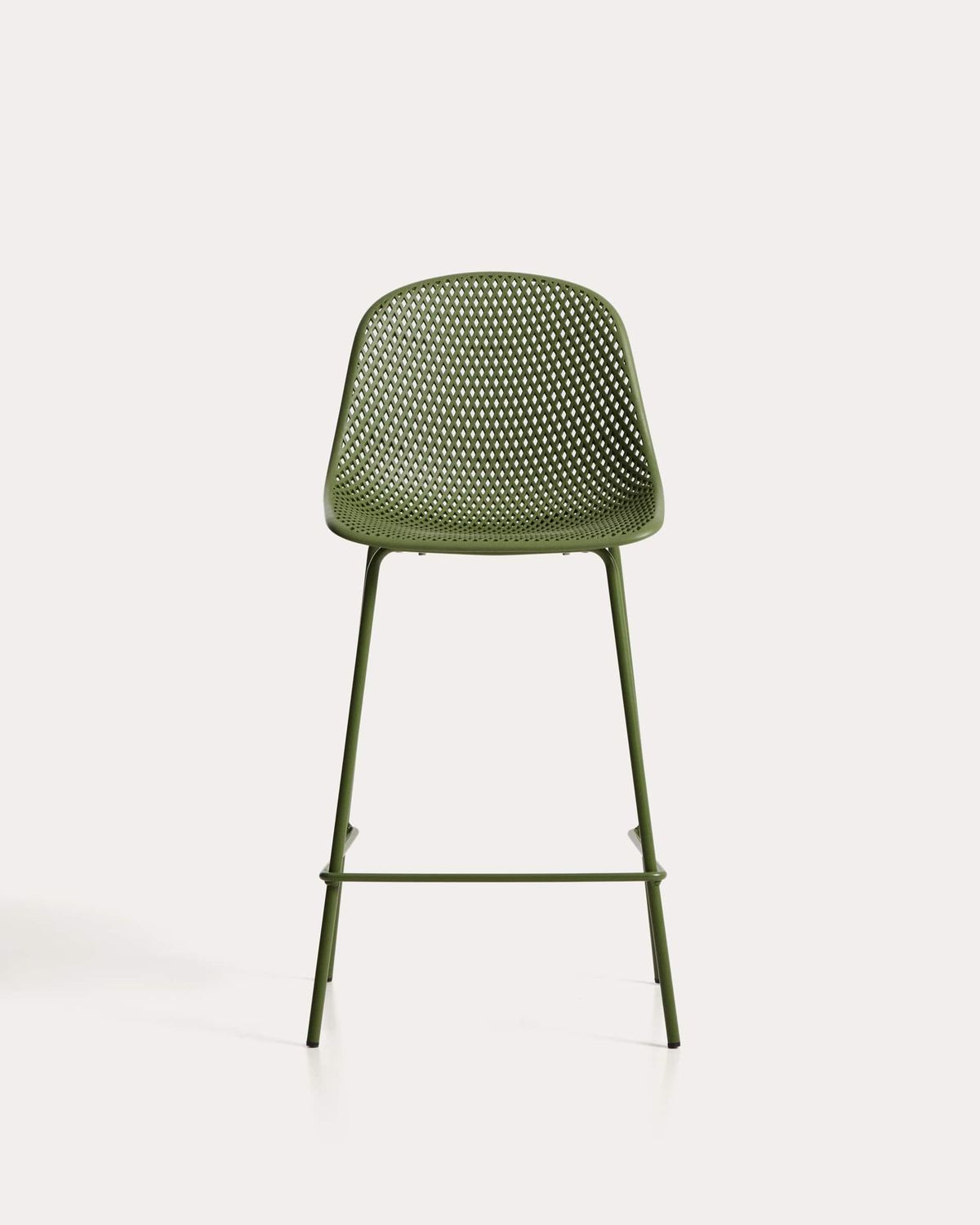 Taburete exterior Quinby verde 65 cm