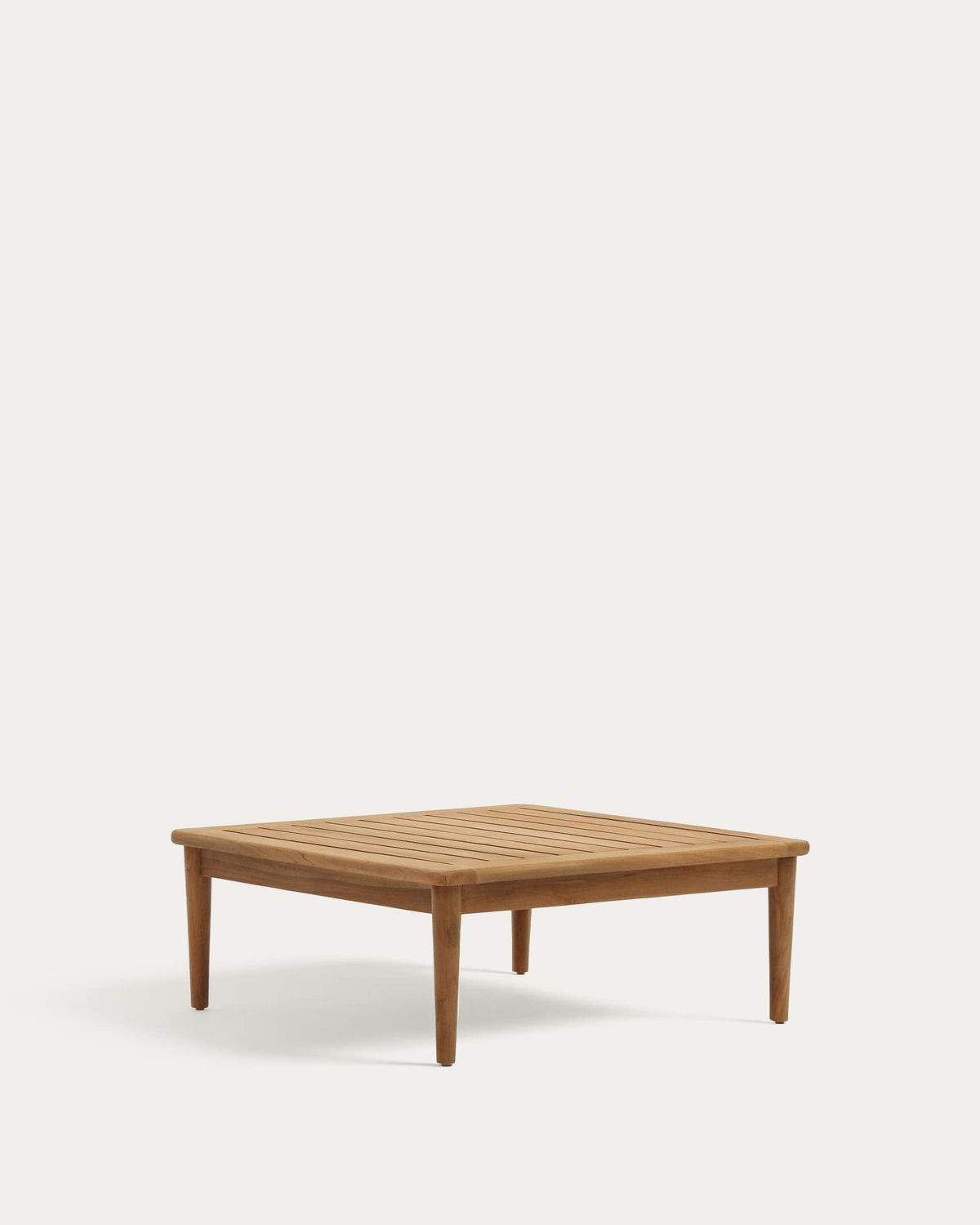 Mesa de centro Portitxol de madera maciza de teca 80 x 80 cm