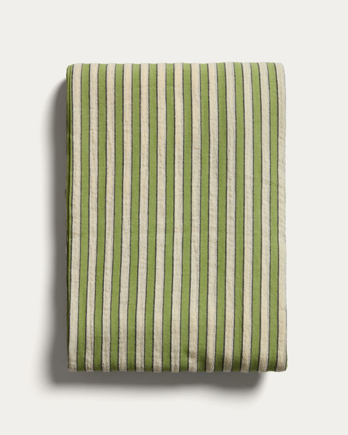 Mantel Ulena 100% algodón rayas verde 170 x 250 cm