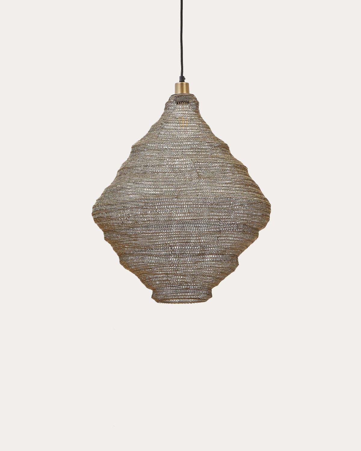 Lámpara de techo Sarraco de metal dorado Ø 48,5 cm