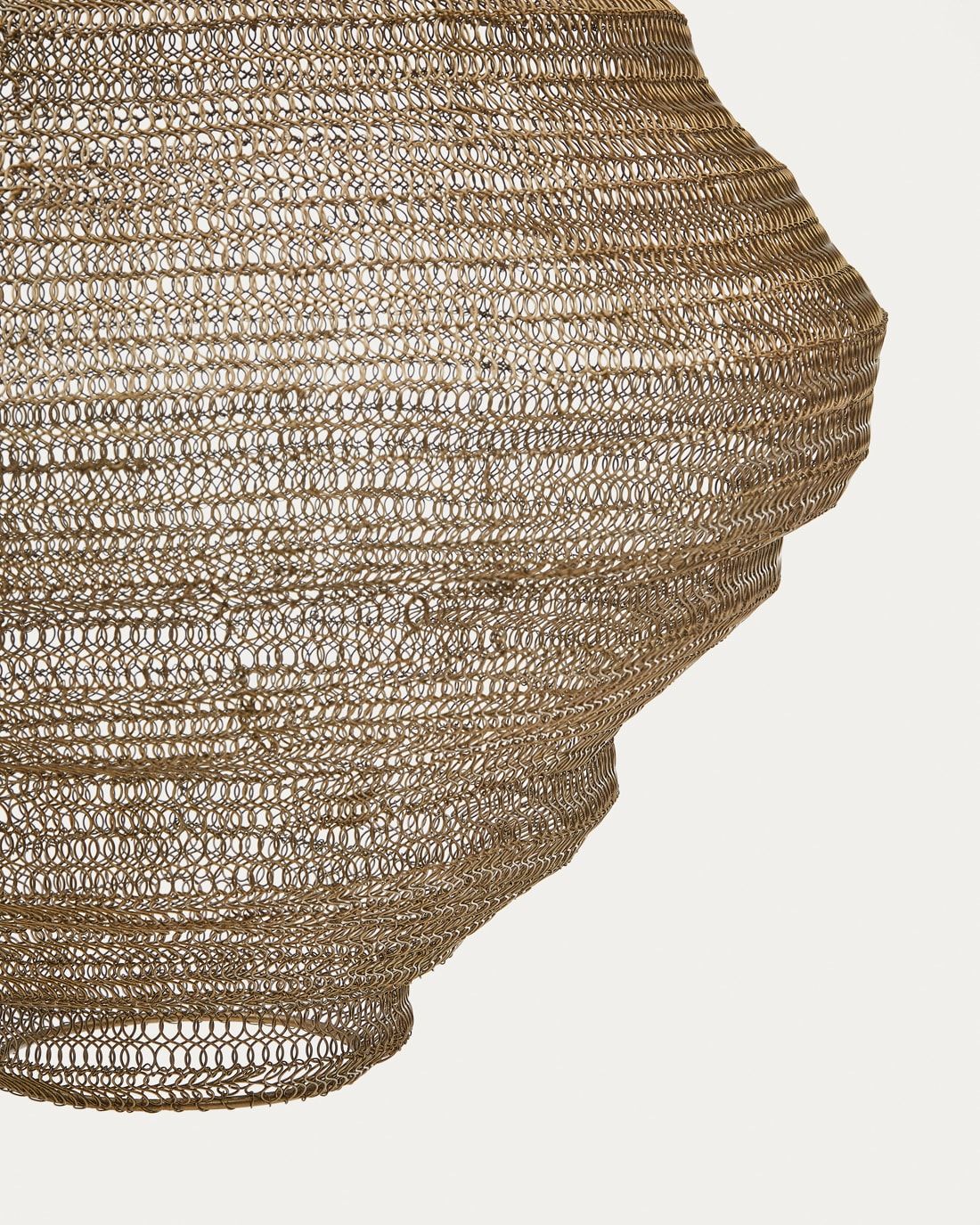 Lámpara de techo Sarraco de metal dorado Ø 48,5 cm