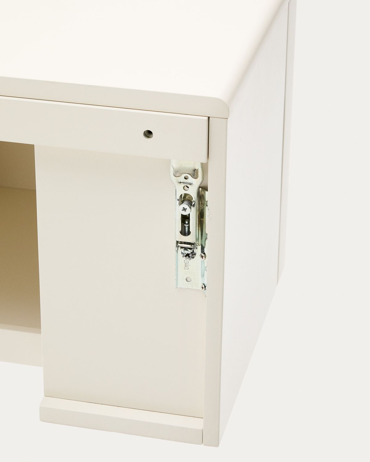 Mueble de baño Salaya de madera contrachapada de fresno con acabado lacado beige 90 x 45cm