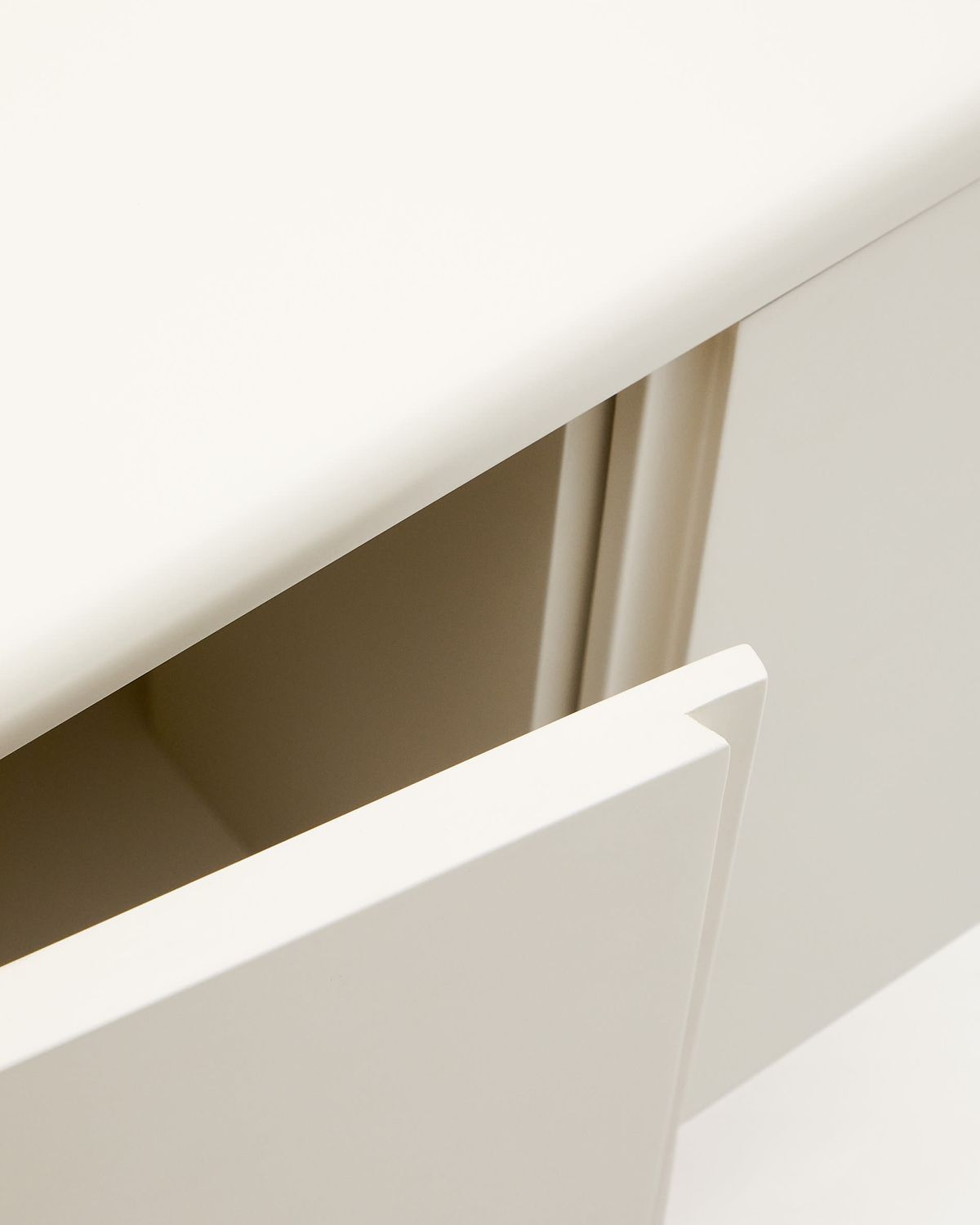 Mueble de baño Salaya de madera contrachapada de fresno con acabado lacado beige 90 x 45cm