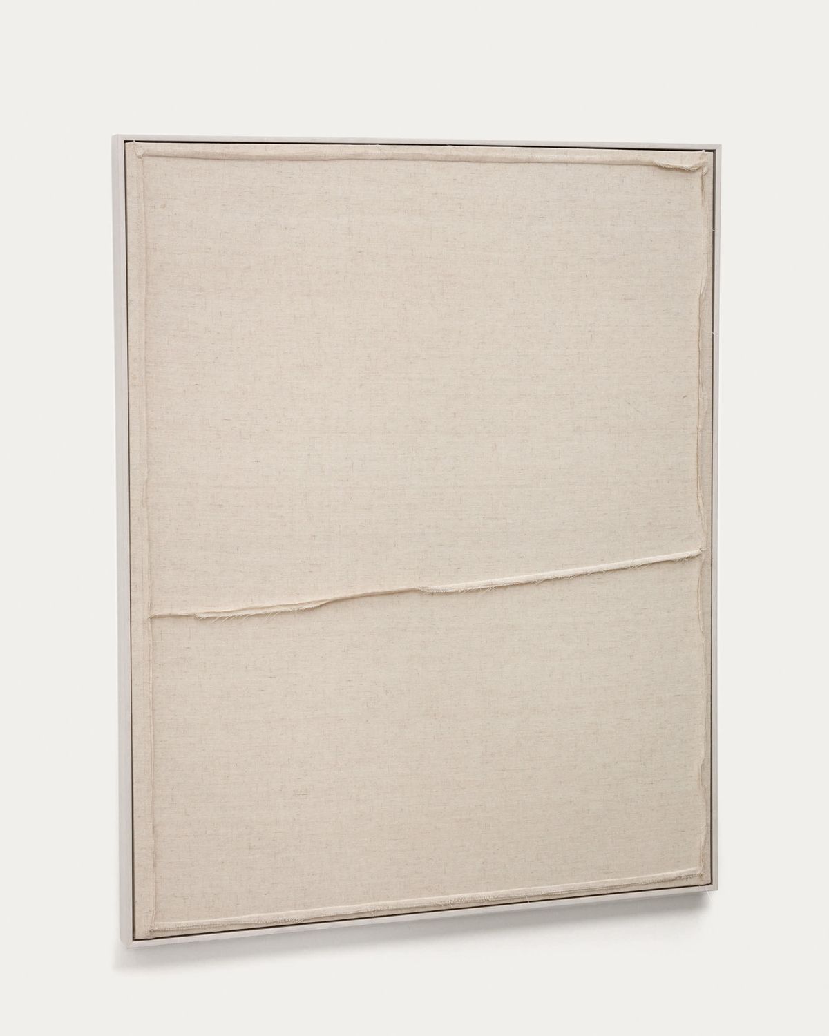 Cuadro Maha blanco con línea horizontal 82 x 102 cm