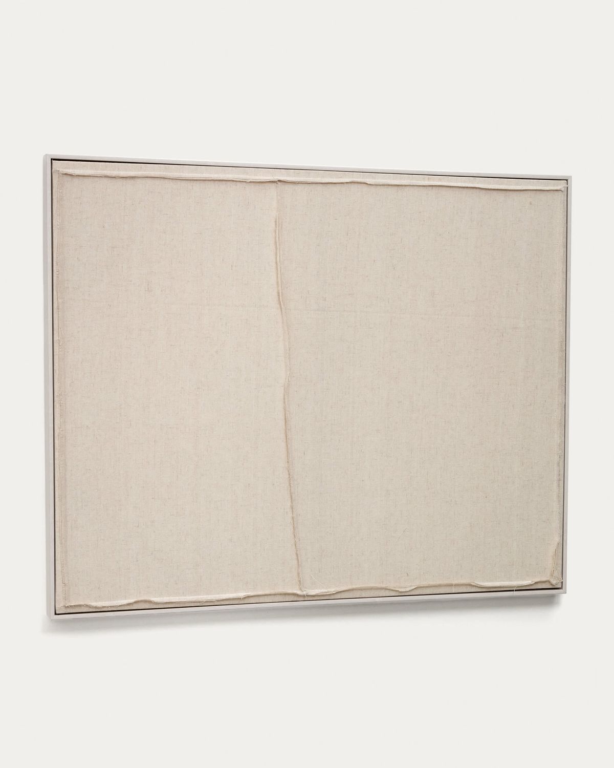 Cuadro Maha blanco con línea horizontal 82 x 102 cm