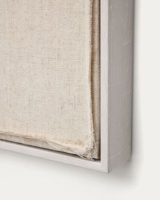 Cuadro Maha blanco con línea horizontal 82 x 102 cm