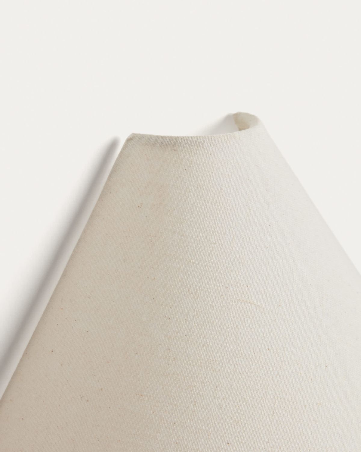 Aplique de pared Lumeni de madera de caucho y lino beige 30 cm