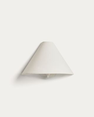 Aplique de pared Lumeni de madera de caucho y lino beige 30 cm Aplique de pared Lumeni de madera de caucho y lino beige 30 cm