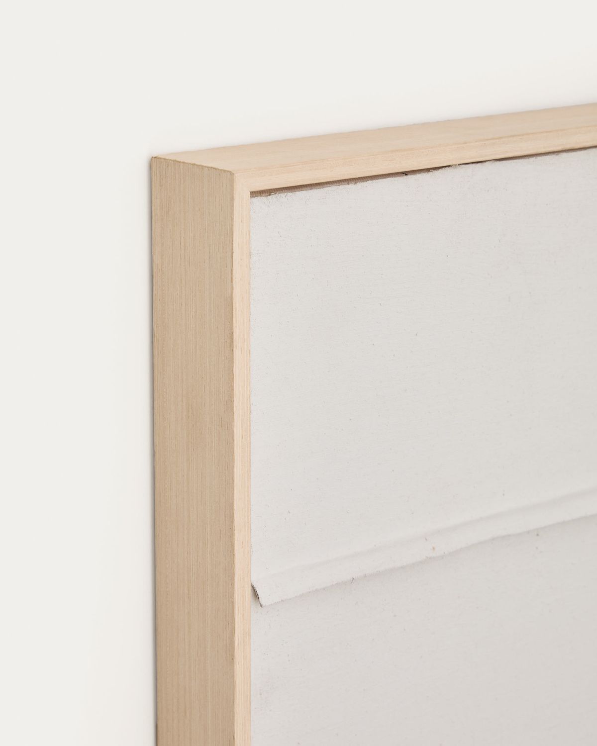 Cuadro Klis de lino con formas geométricas blanco 80 x 100 cm