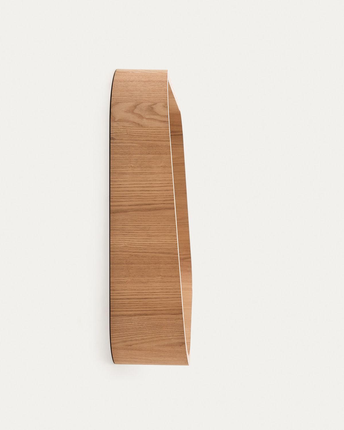 Espejo Salaya de madera contrachapada de fresno con acabado natural 90 x 60 cm