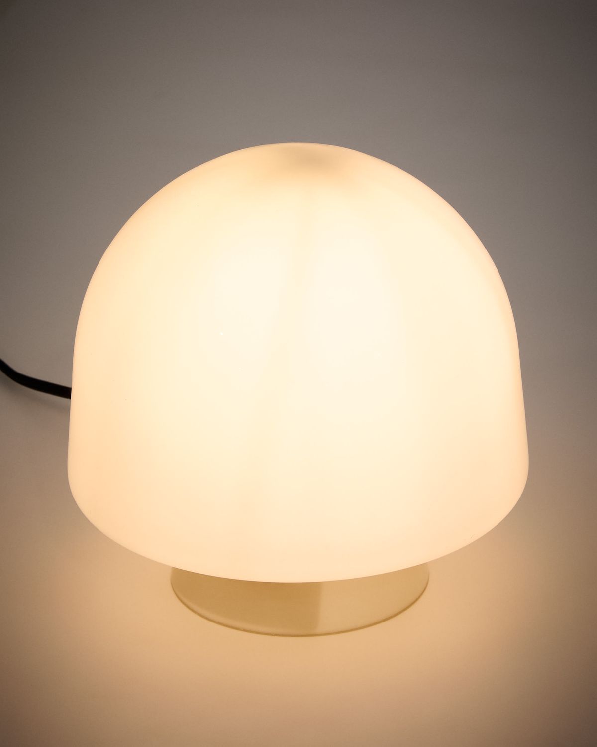 Lámpara de mesa Reig de cristal gris