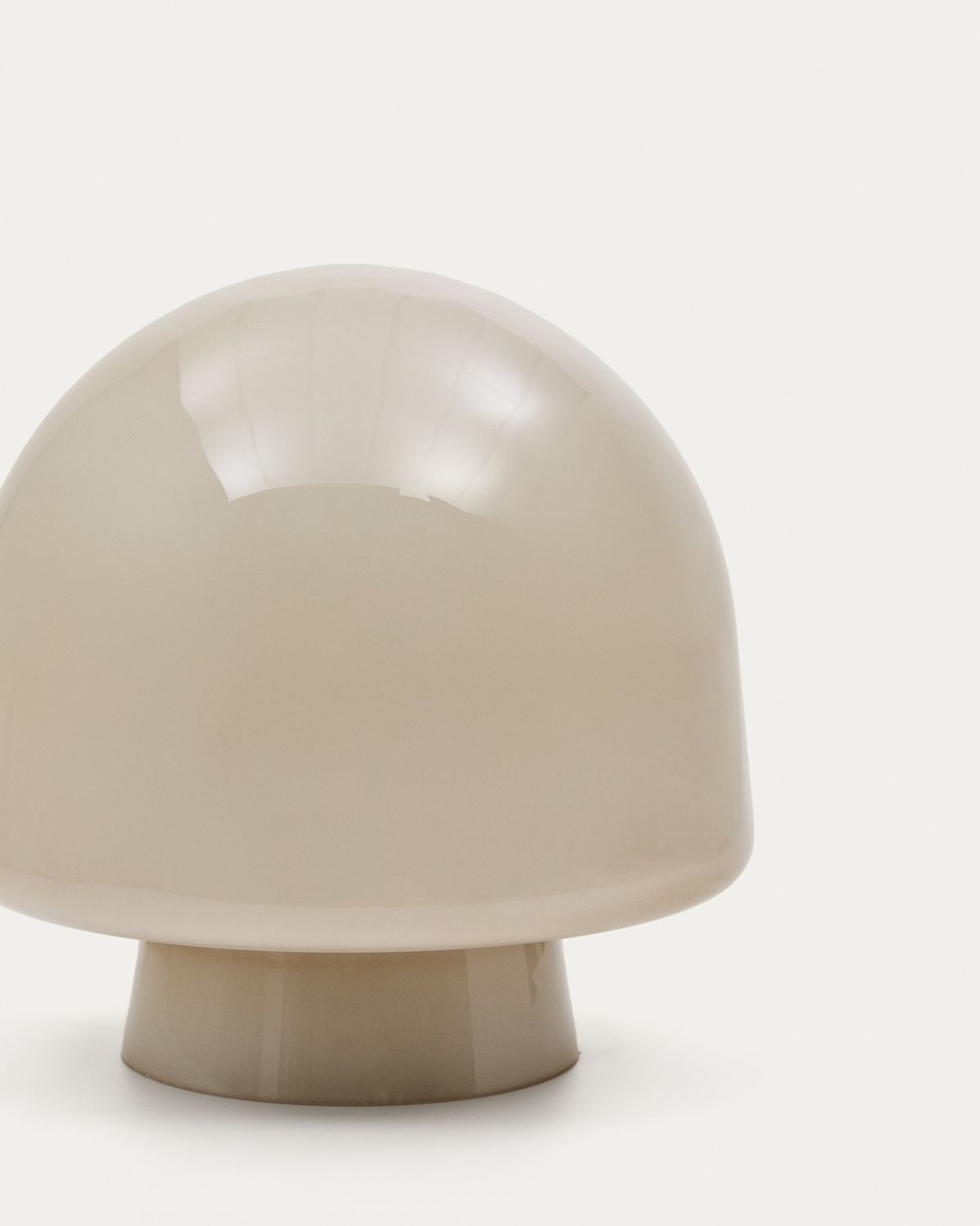 Lámpara de mesa Reig de cristal gris