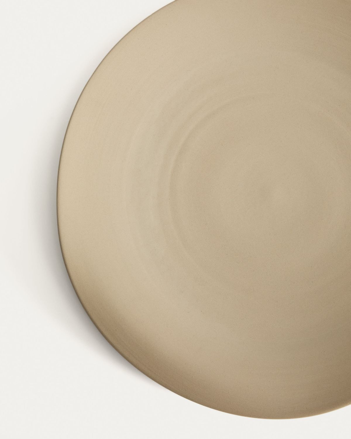 Centro de mesa Ebenor de cerámica beige Ø 30 cm