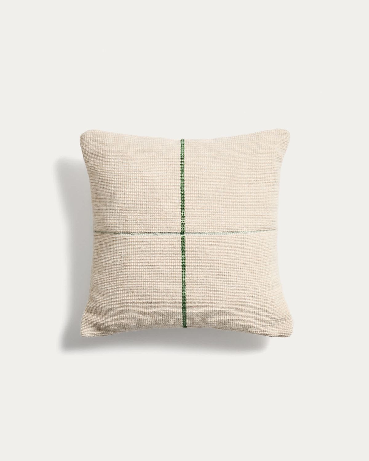 Funda de cojín Atima 100% PET jacquard verde 45 x 45 cm