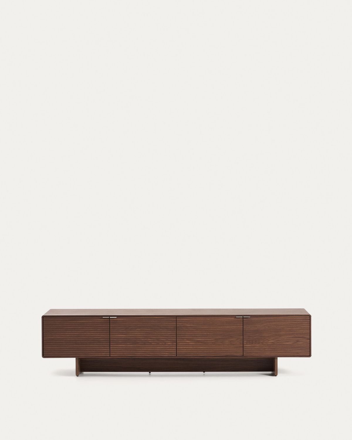 Mueble TV Norlen 4 puertas de chapa de nogal FSC Mix Credit 200 x 46 cm